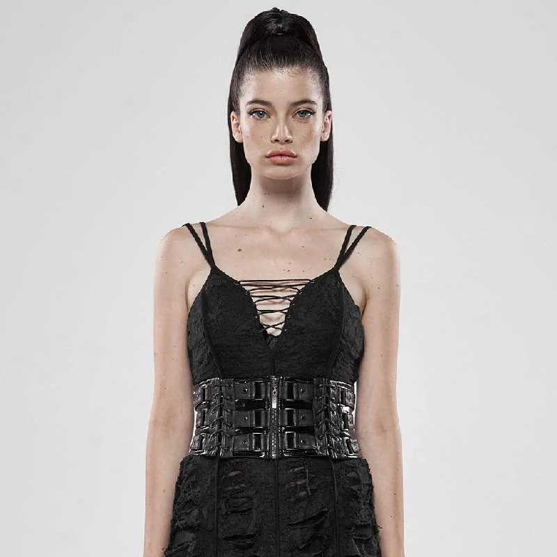 Great Deals Women's Punk Slim Fitted Zipper Fly Waist Girdle