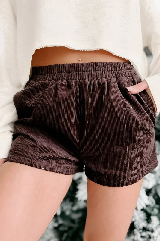 Closeout Acceptable Compromise Corduroy Shorts (Dark Chocolate)