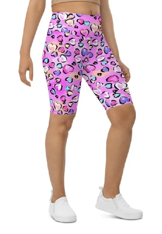YEAR-End Sale Artsy Heart Biker Shorts