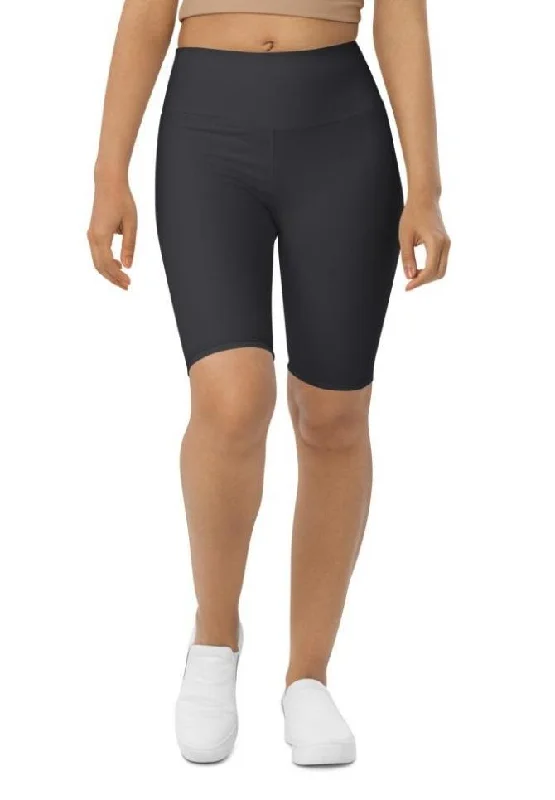 Limited Availability Charcoal Black Biker Shorts
