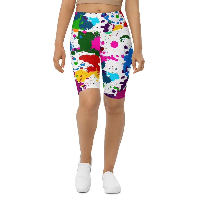 Color Splash Biker Shorts