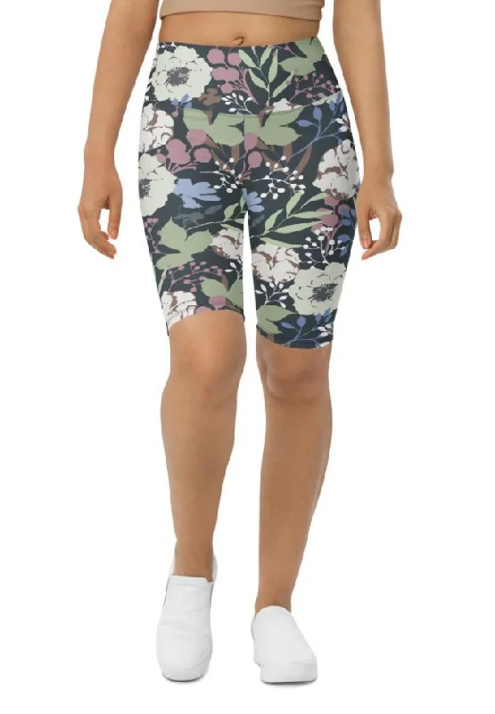 Price Break Cool Floral Biker Shorts