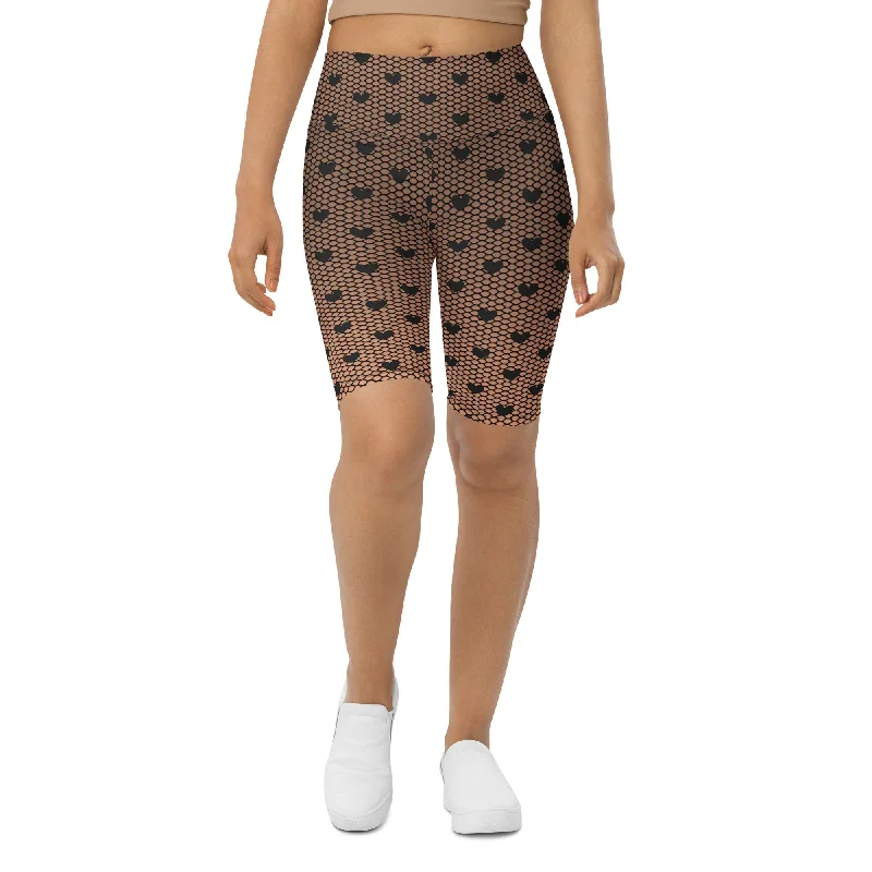 Factory Direct Sale Fishnet Tights Print Biker Shorts
