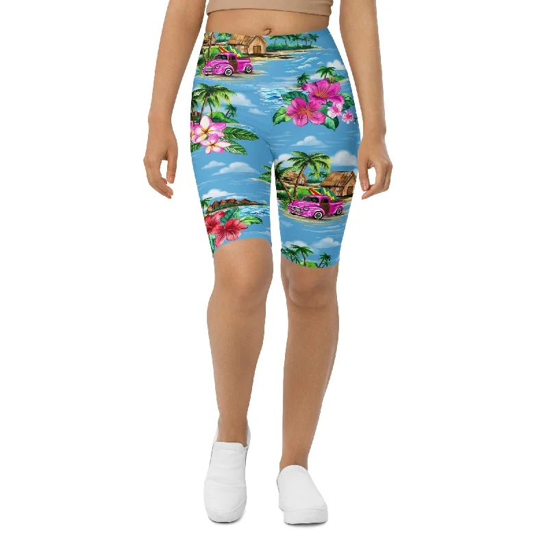 Price Rollback Floral Island Biker Shorts