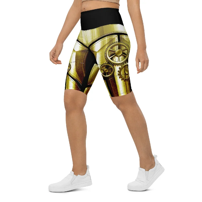 Buy Now Golden Machine Biker Shorts