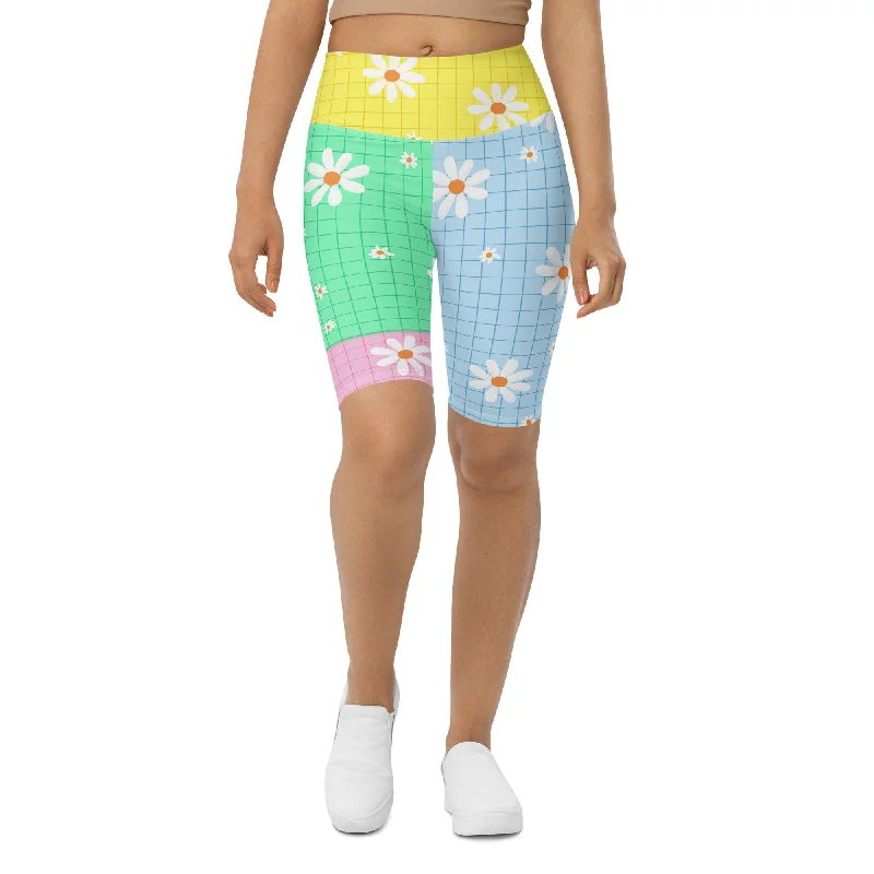 New Deals Pastel Patches Biker Shorts